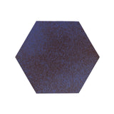 Rustic Terracotta 8" hexagon Cobalt Matte