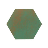 Rustic Terracottan 8"x8" Hexagon Copper