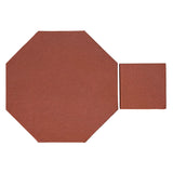 Unglazed Mission Red 12" Octagon Rustic Terracotta