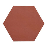 Unglazed Mission Red 12" hexagon Rustic Terracotta