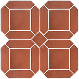 Arabesque 3"x11" Double Picket Set Cement Tile - Avente Tile