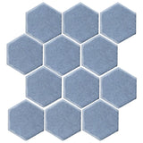 Frost Malibu Field Glazed Ceramic Tile 4" Hexagon