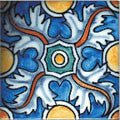 Braganza Hand Painted Ceramic Tile - Avente Tile