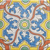 Braganza Hand Painted Ceramic Tile - Avente Tile