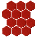 Clay Arabesque 4" Hexagon - Avente Tile