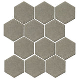 Clay Arabesque 4" Hexagon - Avente Tile