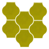 Clay Arabesque 4"x4" Mini Pata Grande Tile - Avente Tile