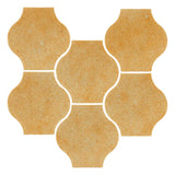 Clay Arabesque 4"x4" Mini Pata Grande Tile - Avente Tile