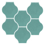 Clay Arabesque 4"x4" Mini Pata Grande Tile - Avente Tile