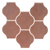 Clay Arabesque 4"x4" Mini Pata Grande Tile - Avente Tile
