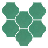 Clay Arabesque 4"x4" Mini Pata Grande Tile - Avente Tile