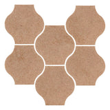 Clay Arabesque 4"x4" Mini Pata Grande Tile - Avente Tile