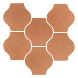 Clay Arabesque 4"x4" Mini Pata Grande Tile - Avente Tile