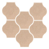Clay Arabesque 4"x4" Mini Pata Grande Tile - Avente Tile