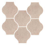 Clay Arabesque 4"x4" Mini Pata Grande Tile - Avente Tile