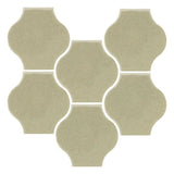 Clay Arabesque 4"x4" Mini Pata Grande Tile - Avente Tile