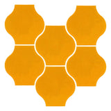 Clay Arabesque 4"x4" Mini Pata Grande Tile - Avente Tile