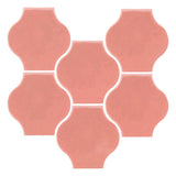 Clay Arabesque 4"x4" Mini Pata Grande Tile - Avente Tile