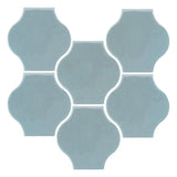 Clay Arabesque 4"x4" Mini Pata Grande Tile - Avente Tile
