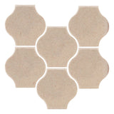 Clay Arabesque 4"x4" Mini Pata Grande Tile - Avente Tile