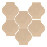 Clay Arabesque 4"x4" Mini Pata Grande Tile - Avente Tile