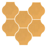 Clay Arabesque 4"x4" Mini Pata Grande Tile - Avente Tile