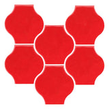 Clay Arabesque 4"x4" Mini Pata Grande Tile - Avente Tile