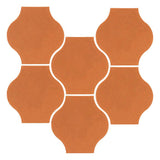 Clay Arabesque 4"x4" Mini Pata Grande Tile - Avente Tile