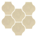 Clay Arabesque 4"x4" Mini Pata Grande Tile - Avente Tile
