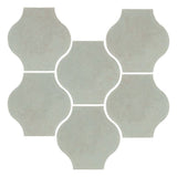Clay Arabesque 4"x4" Mini Pata Grande Tile - Avente Tile