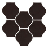 Clay Arabesque 4"x4" Mini Pata Grande Tile - Avente Tile