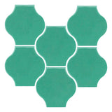 Clay Arabesque 4"x4" Mini Pata Grande Tile - Avente Tile