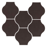 Clay Arabesque 4"x4" Mini Pata Grande Tile - Avente Tile