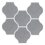 Clay Arabesque 4"x4" Mini Pata Grande Tile - Avente Tile