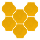 Clay Arabesque 4"x4" Mini Pata Grande Tile - Avente Tile