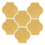 Clay Arabesque 4"x4" Mini Pata Grande Tile - Avente Tile