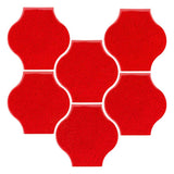 Clay Arabesque 4"x4" Mini Pata Grande Tile - Avente Tile