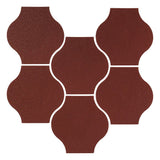 Clay Arabesque 4"x4" Mini Pata Grande Tile - Avente Tile