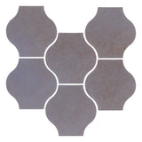 Clay Arabesque 4"x4" Mini Pata Grande Tile - Avente Tile