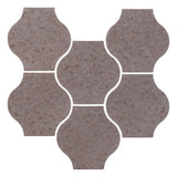 Clay Arabesque 4"x4" Mini Pata Grande Tile - Avente Tile