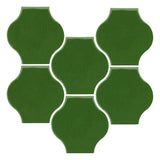 Clay Arabesque 4"x4" Mini Pata Grande Tile - Avente Tile