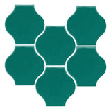 Clay Arabesque 4"x4" Mini Pata Grande Tile - Avente Tile
