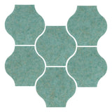 Clay Arabesque 4"x4" Mini Pata Grande Tile - Avente Tile