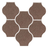 Clay Arabesque 4"x4" Mini Pata Grande Tile - Avente Tile