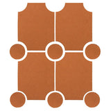 Clay Arabesque Alcazaba Tile 7" x 9" - Avente Tile
