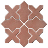 Clay Arabesque Alcazar Tile - Avente Tile