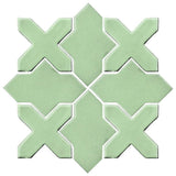 Clay Arabesque Alcazar Tile - Avente Tile