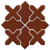 Clay Arabesque Alcazar Tile - Avente Tile