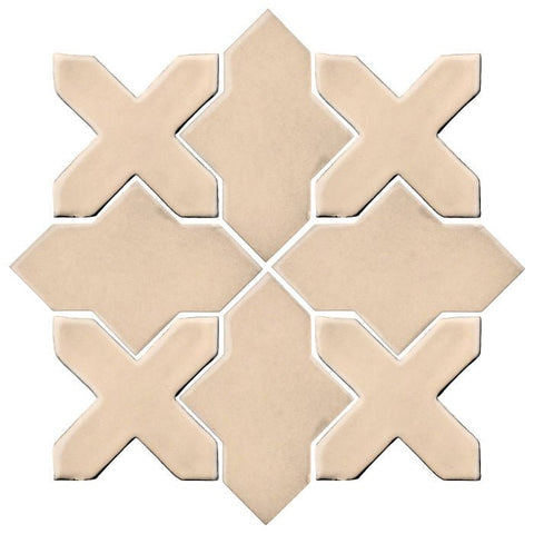 Clay Arabesque Alcazar Tile - Avente Tile