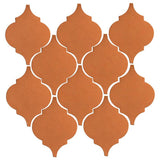 Clay Arabesque Malaga Hand Painted Ceramic Tile - Avente Tile
